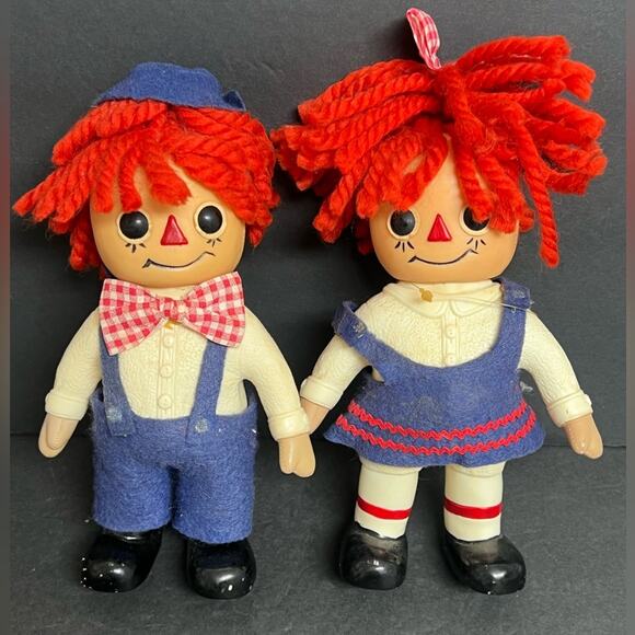 Royalty Industries Inc Other - Vintage 1974 Raggedy Ann And Andy Dolls By Royalty Industries Inc. Florida 9”